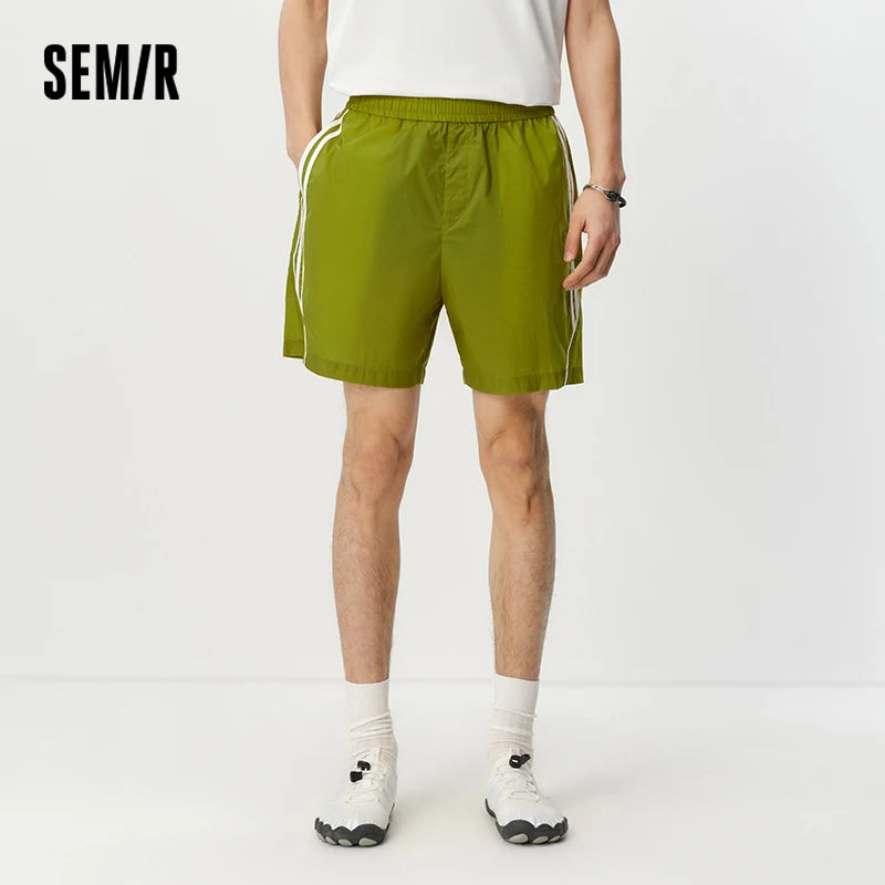 ខោខ្លីបុរស Semir ការពារកាំរស្មីយូវី ខោខ្លីឆ្នូតៗ ត្រជាក់ រលុង ត្រង់ រដូវក្តៅ ឆ្នាំ២០២៦ ស្ងួតរហ័ស សម្រាប់ក្រៅផ្ទះ