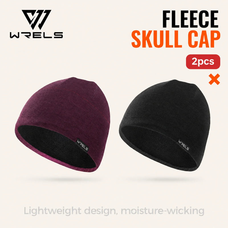 WRELS Running Beanie Windproof Warm Hat Fleece Lined Stretch Elastic Anti Cold Skiing Winter Outdoor Men Women Thermal Skull Cap