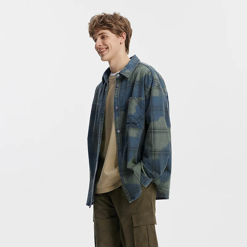 Semir Men Shirt Denim Long Sleeve Classic Loose Lapel Retro Casual Style 2026 Autumn Soft Streetwear Everyday Top Daily