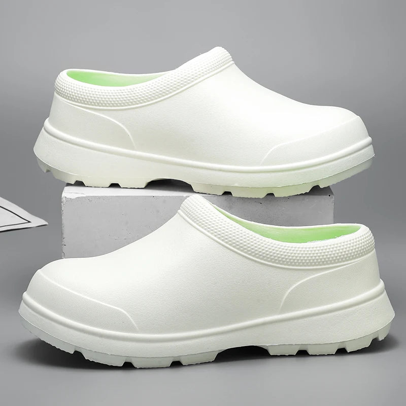 Hotel Chef Shoes Four Seasons Waterproof Non-Slip Oil-Proof Kitchen Work Shoes Light Outdoor Men's Casual Labor Insurance Shoes