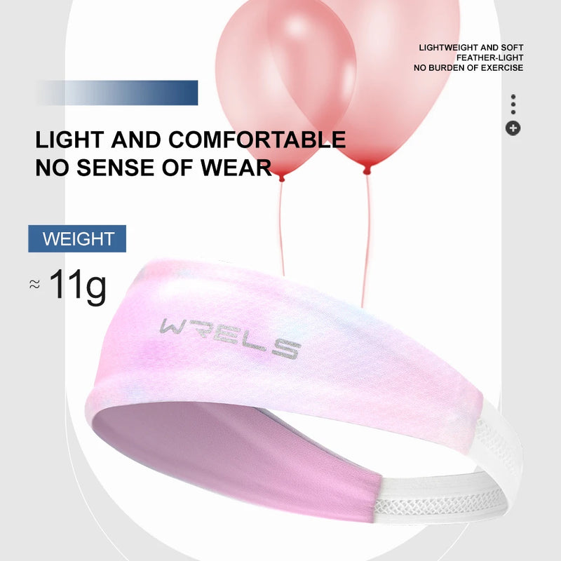 WRELS Breathable Sports Headband Sweatband Hair Band Running Cycling Jog Tennis Yoga Gym Sports Workout Hair Accessories
