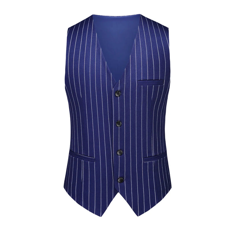 2026 New Men's Business Casual Sleeveless Vest Coat, Black and White Plaid Vests - Asian Size Slim-Fit Waistcoat. New 2026