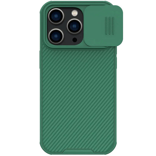 For iPhone 15 Pro Max Magsafe Case NILLKIN CamShield Pro Slide Camera Protection Magnetic Back Cover For iPhone 15 / 15 Pro green