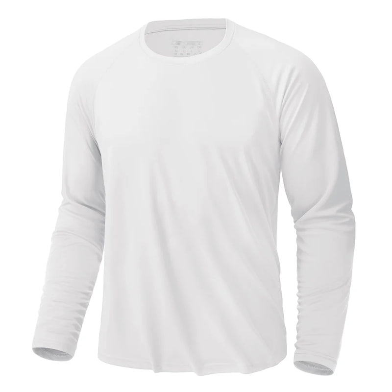TACVASEN UPF 50+ Sun Protection T-shirts Men's Quick Dry Long Sleeve Athlectic T Shirts Performance Sports T-shirts Tee Tops