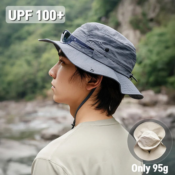 មួកឡើងភ្នំ Naturehike Sunshine 95g ការពារកម្តៅថ្ងៃសម្រាប់កីឡា ស្ទីល Cowboy ស្រាល ស្រូបយកសំណើម មួកស្ងួតរហ័ស សម្រាប់បុរស ឡើងភ្នំ ឡើងភ្នំ បោះតង់