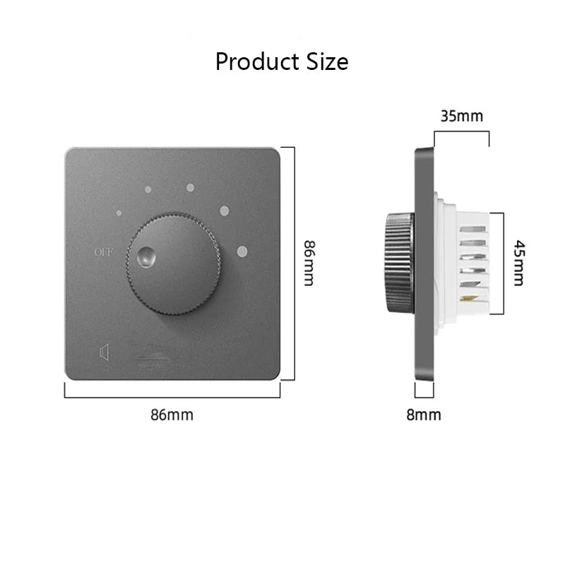 Constant pressure horn adjust volume switch, background music sound control switch controller, sound control knob horn regulator