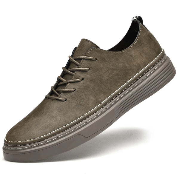 Summer Autumn Mens Retro Leather Casual Shoes Men Hollow Flat Shoes With Holes Big Size 46 47 Breathable Comfortable