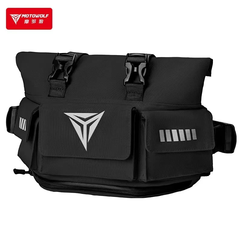 MOTOWOLF Motorcycle Riding Waist Pack Large Capacity Backpack Men Women Waterproof Multiple Pockets Rider Crossbody Bag