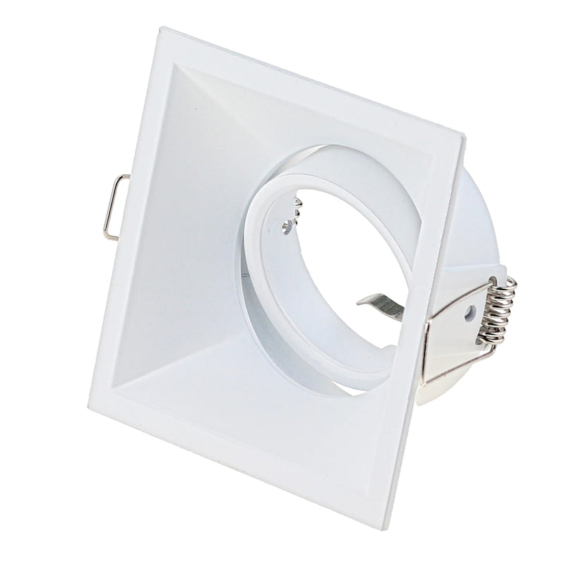 JOYINLED White/Black Modern Aluminum Alloy LED Ceiling Light Frame MR16 GU10 Spot Lights Bulb Fixture Square Downlights Holder