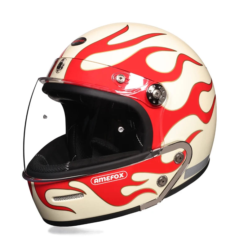 High quality retro motorcycle helmet, fully covered multifunctional combination helmet, coffee shop cruise motorcycle helmet