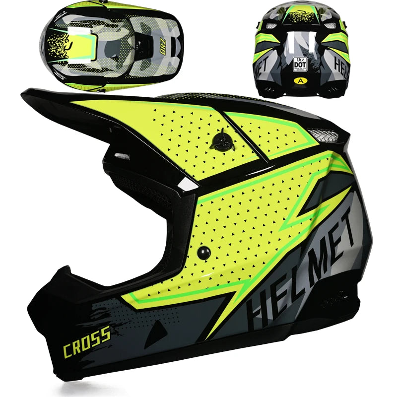 2025 Latest Off Road Motorcycle Helmet Mountain DH Off Road Helmet Bicycle Track Helmet ORZ-903