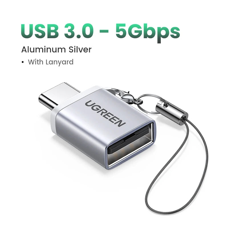 UGREEN USB C to USB 3.0 OTG Adapter USB Type-C OTG Data Cable Connector for Samsung GalaxyS 10 MacBook Pro 2019 USB C Adapter