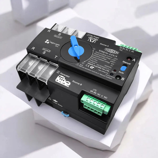 TOMZN 110V 120V Three-Phase WiFi Smart ATS Dual Power Auto Transfer Selector Switch Uninterrupted Transfer 2P 3P 4P EWeLink
