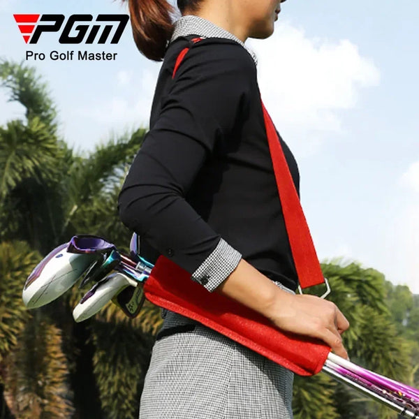 PGM Portable Mini Golf Bags Can Hold 5 Clubs Ultra-light Simple Hand bag Backpack Carrier Belt SOB006