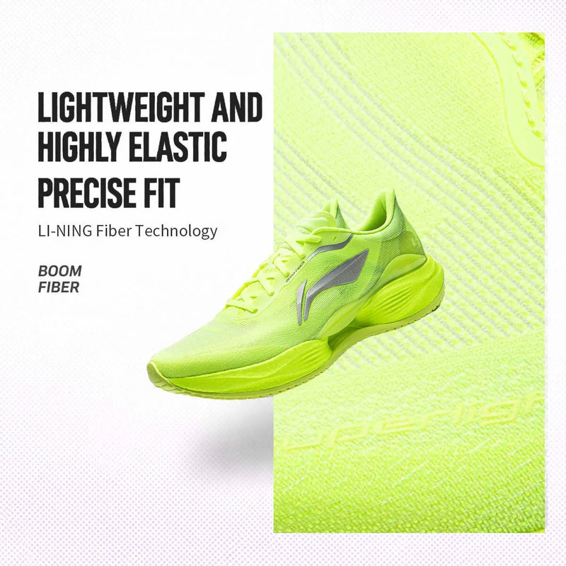 ស្បែកជើងរត់បុរស Li-Ning SUPER LIGHT 23 Light BOOM មានខ្យល់ចេញចូលបានល្អ ប្រើប្រាស់បានយូរ មានផាសុកភាព ស្បែកជើងប៉ាតារត់ហាត់ប្រាណប្រចាំថ្ងៃ LiNing ARBW017