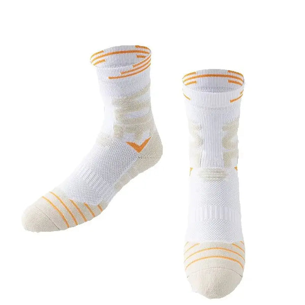 WRELS 1/2/3 Pairs Athletic Socks Cushioned Arch Support Basketball Socks Moisture Wicking Men Women Running Hiking Sports Socks