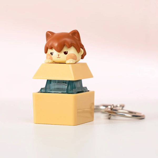 Akko Animal Artisan 3D Keycap & Switch Tester with Clicky Creamy Cyan Switch MX Mechanical Keyboard DIY Kawaii Desk Accessories