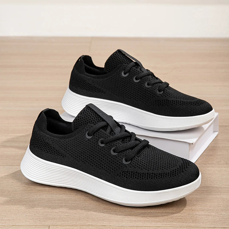 Mens Running Sneakers 2025 New Breathable Mesh Sports Shoes Snug Soft Outdoor Casual Mesh Tennis Shoes for Men