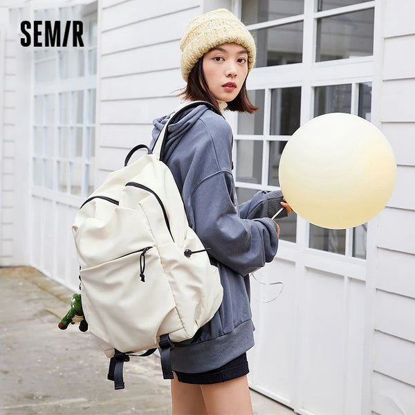 Semir Backpack Men Women Travel Lightweight 2024 New High School College Student Schoolbag Large Capacity Computer Backpack