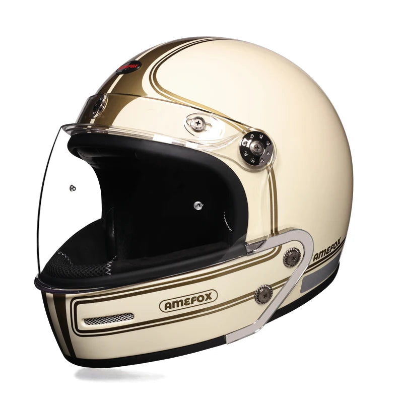 High quality retro motorcycle helmet, fully covered multifunctional combination helmet, coffee shop cruise motorcycle helmet