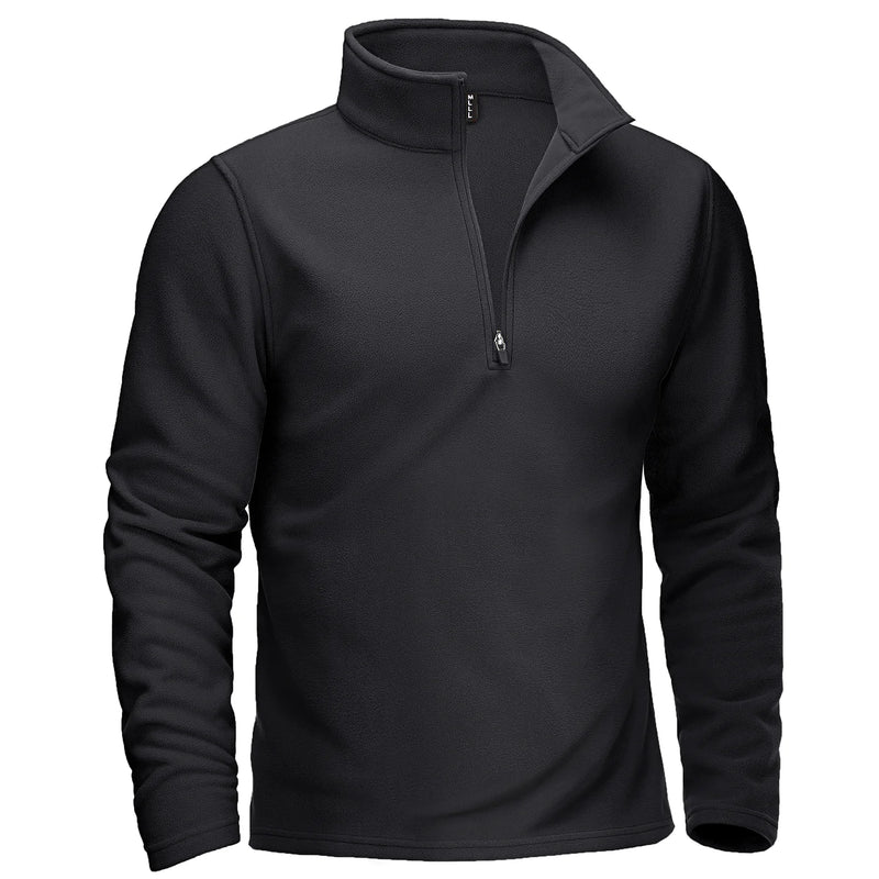 TACVASEN Turtleneck Fleece Sweatshirts Thermal Quarter-Zip Lightweight Pullovers Casual Warm Breathable Hiking Golf Sweaters