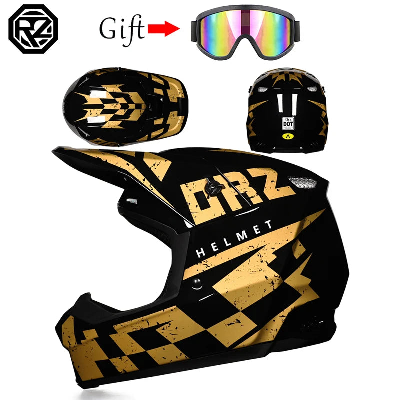 ORZ Motorcycle helmet children off-road helmet bike downhill AM DH cross helmet capacete motocross casco