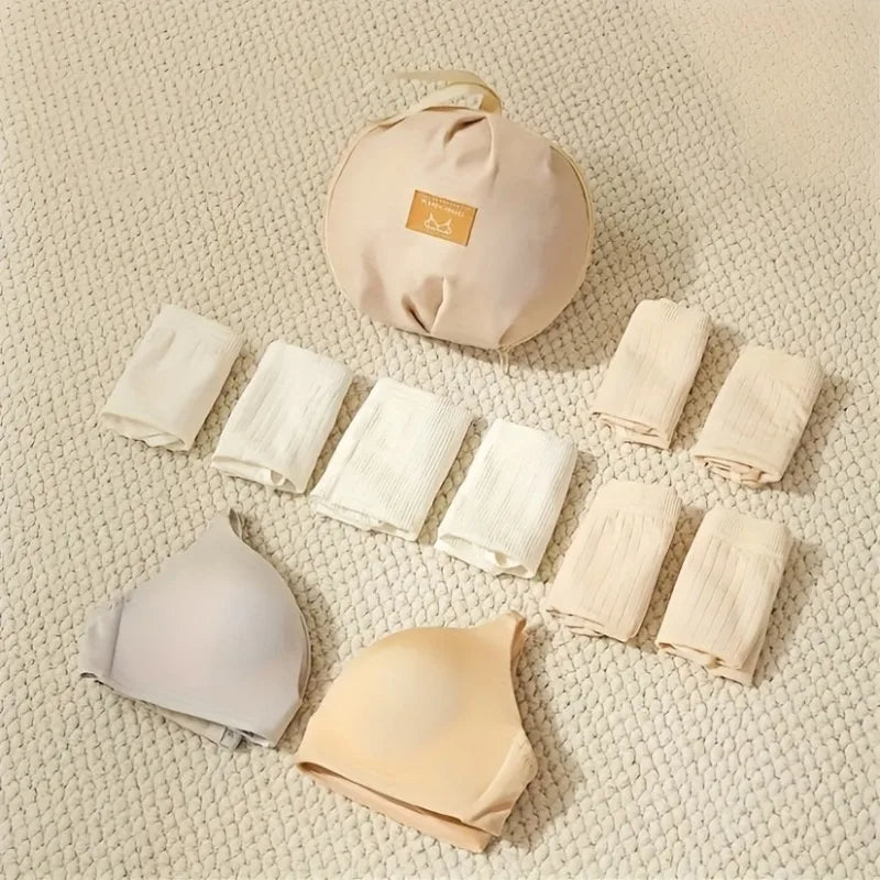 1pc Honey Girl Style Bra Organizer Bag. 3-in-1 Trave,Organizer Suitable for Bra,Lingerie.Compact for,Gym,Daily Use,the Organizer