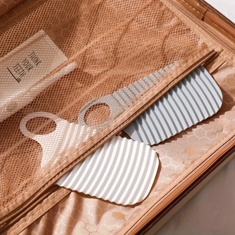 1pc Portable Foldable Washboard,Non-Slip Design,Thickened Washboard,for Laundry,Bathroom And Outdoor Use,Cleaning Supplies.