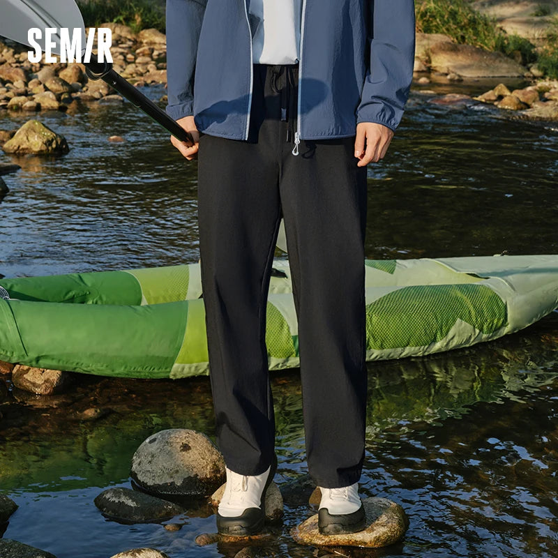Semir Men Pants Stretch 2026 Elastic Waist Tapered Urban Casual Everyday Style Soft Comfortable Daily Wear Trendy Versatile