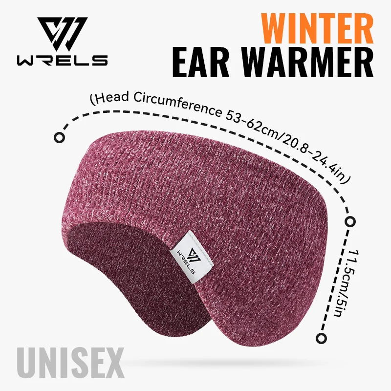 WRELS Fleece Ear Warmers Muffs Headband Ear Muffs Winter Covers for Jogging Running Hiking Cycling Skiing Windproof Earmuffs