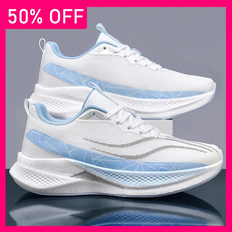 Unisex Sports Shoes Professional Running Anti Slip Cushioning Rebound Training Shoes New Youth Competition Mesh Running Shoes