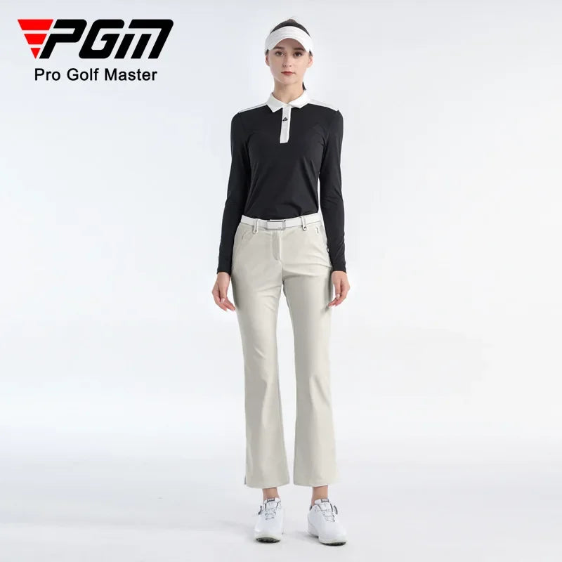 PGM Women's Golf Pants with Split Legs Wear for Women KUZ168