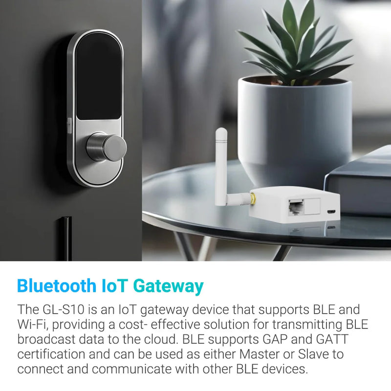 GL-S10 BLE IoT Gateway | ការផ្គត់ផ្គង់ថាមពល PoE