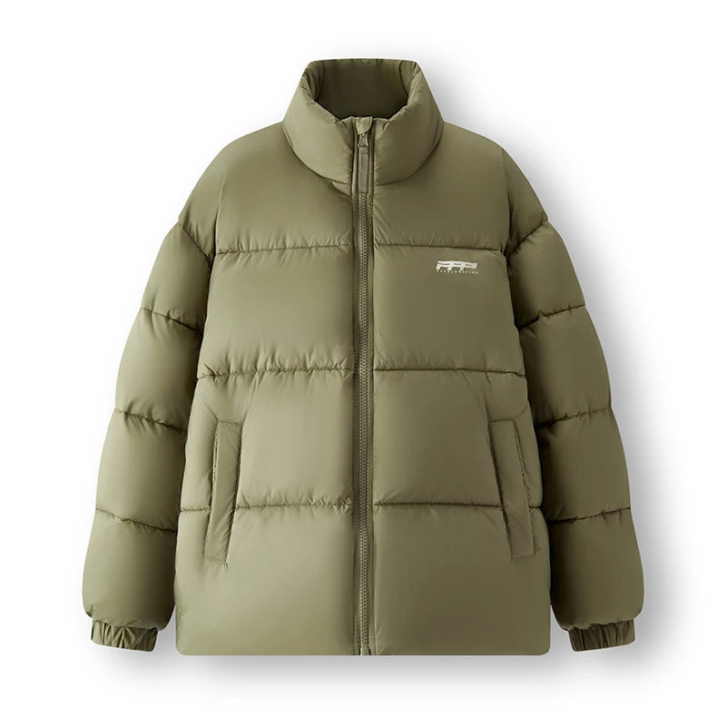 Semir Cotton Jacket Men Fashion Printed Thick Textured Stand Collar 2025 Winter Menswear Clothing Winter Outerwear