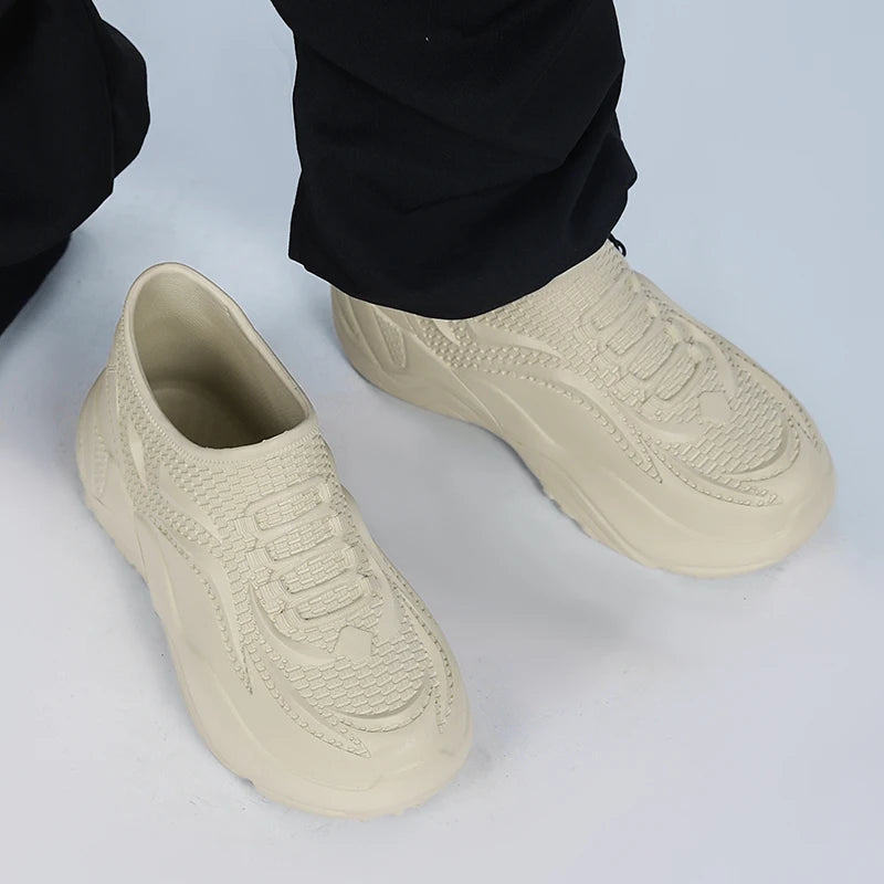 Hotel chef shoes four seasons comfort soft-sole non-slip waterproof Kitchen work shoes men's fashion EVA casual outdoor slippers
