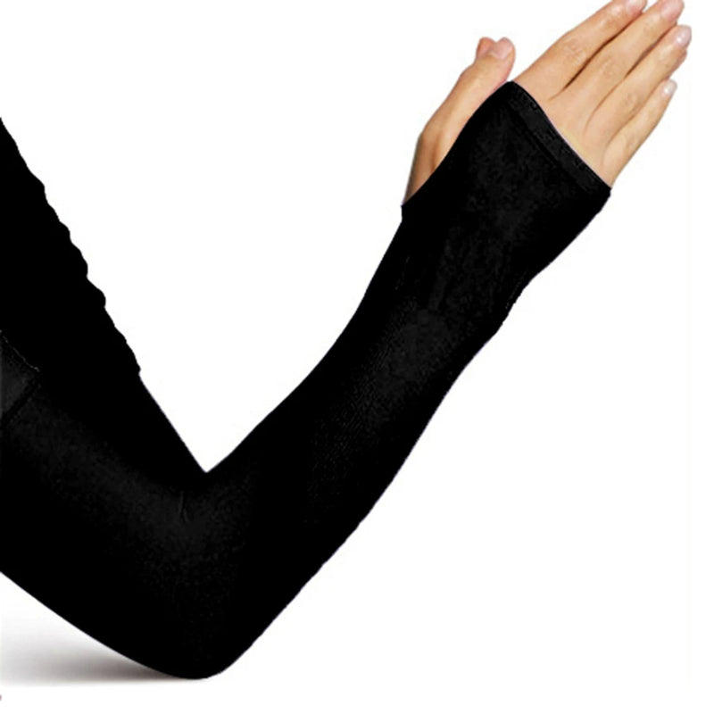 WRELS Cycling Arm Summer Ice Cloth Cycling Sleeves Sun Protection Unisex Breathable Running Volleyball Sleeves Outdoor Sports