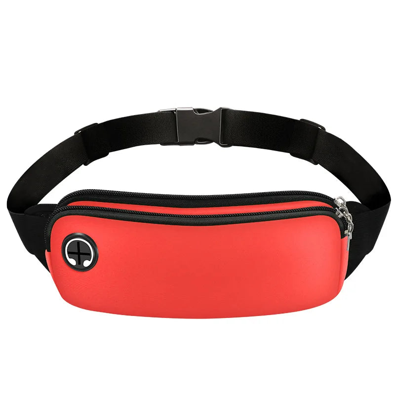 WRELS Outdoor Sports Waist Pack Waterproof Sports Fanny Pack Utralthin Lightweight Slim Running Belt Bag Jogging Waist Pack Bag