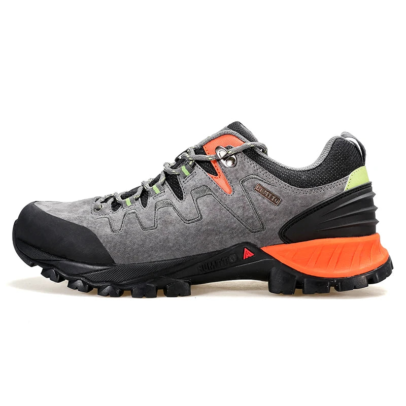 HUMTTO Trekking Shoes for Men Waterproof Climbing Hiking Shoes Mens Sports Luxury Designer Outdoor Leather Safety Sneakers Man