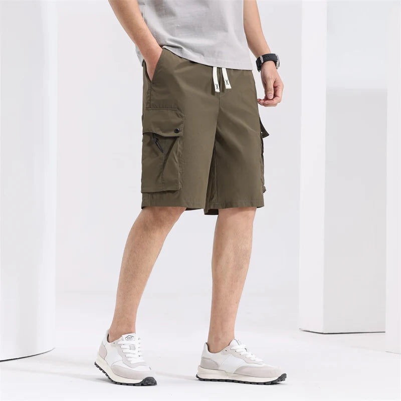 Men's Casual Cargo Shorts 2026 Summer New Style, Lightweight Shorts Outdoor Travel Hiking Beach, Multi-pocket Loose Shorts