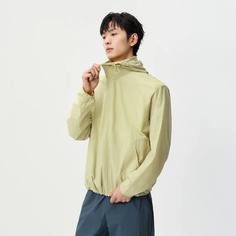 Semir Mens UV Jacket 2026 Solid Color Hooded Couple Style Cool Feeling Raglan Sleeve Casual