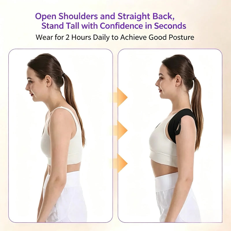 Shoulder Straightening Posture with Straight Back, Chest Lifting, Hunchback Correction, Back Stretching Training, Beautiful Back
