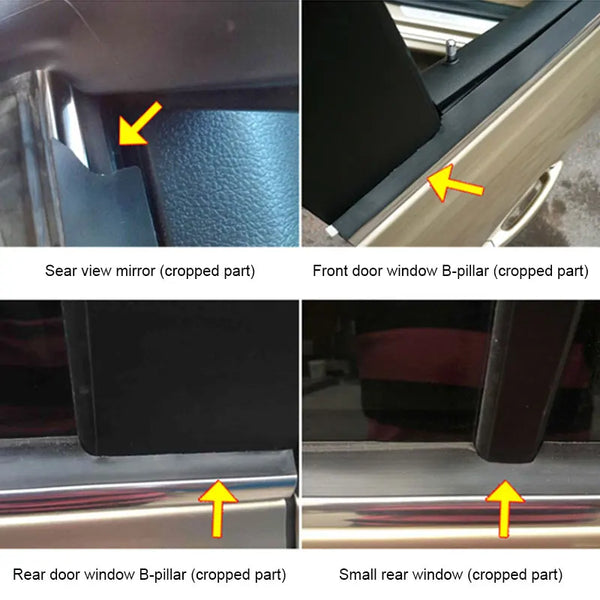4Meters Car Rubber Sealing Strip Waterproof Window Edge Trim Protector Seal Weatherstrip For Car Door Glass Window Auto Sealants