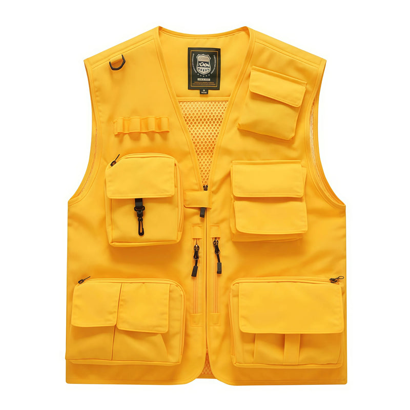 7XL New 15 Colors Multi-Pocket Breathable Outdoor Vest Custom Logo Vest Photography Workwear Vest Summer Reversible