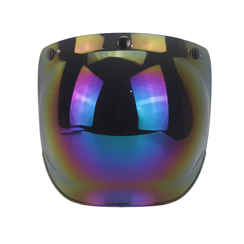 Motorcycle helmet sun shield / 3/4 motorcycle helmet lens bubble sun visor / retro helmet lens windshield / 12 colors optional