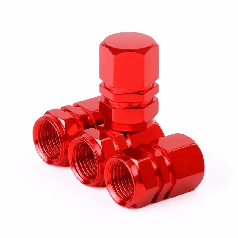SEAMETAL 4/12Pcs Tire Valve Stem Caps Aluminum Alloy Nipple Wheel Caps for Car Motorcycle Bicycle Decorative Tires Accessories