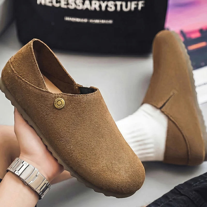 Men's Casual Shoes Four Seasons new Breathable Light Soft-sole Comfort Outdoor Walking Shoes Versatile Tide Sports board Shoes