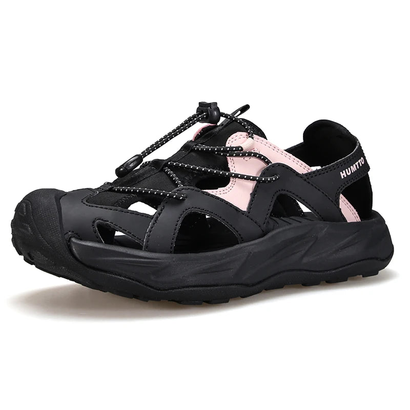 HUMTTO Beach Sandals Breathable Luxury Designer Shoes for Women Platform Summer Water Woman Shoe Quick Dry Womens Flat Sneakers