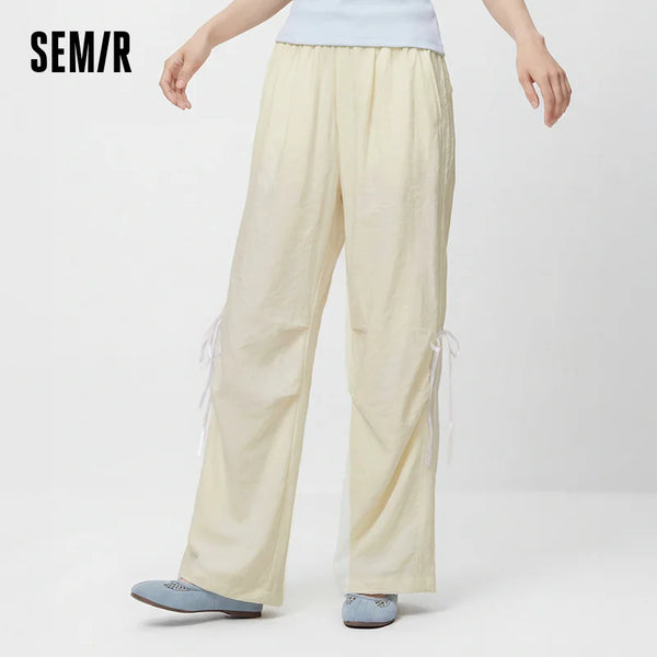 ខោស្ត្រី Semir ឆ្នាំ ២០២៦ ជើងធំទូលាយ ទន់ រំយោល ឆ័ត្រយោង រចនាប័ទ្មទីក្រុង ធម្មតា ទន់ មានផាសុកភាព ប្រចាំថ្ងៃ