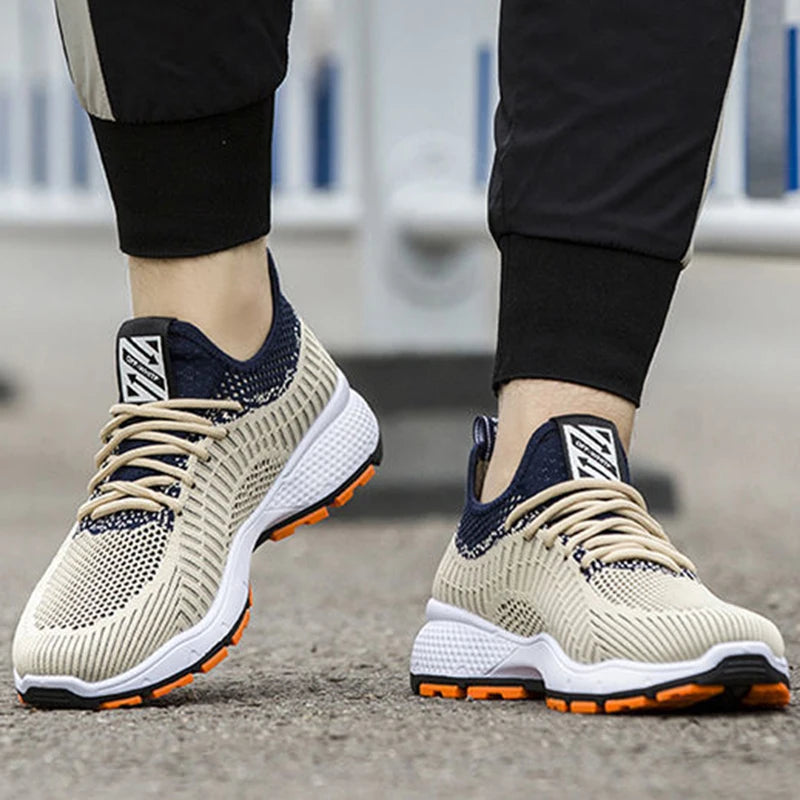 Men's Sneakers Spring Summer New Mesh Non-Slip Comfort Casual Breathable Racing Outdoor Running Shoes Students Speed Sports Shoe