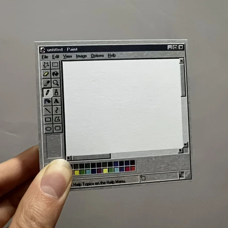 50Sheets Retro Computer Drawing Pad Notepad - Vintage Style Square Paper, Ideal for Creative Illustrations and Design.Notepad.
